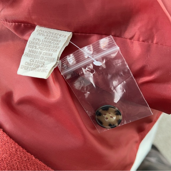 NEW Jules & Leopold Casual Size Small Petite Crimson Red blazer - Picture 5 of 8